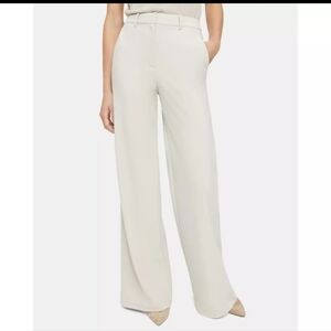 Theory Terena High Waisted Wide Leg Dress Pants